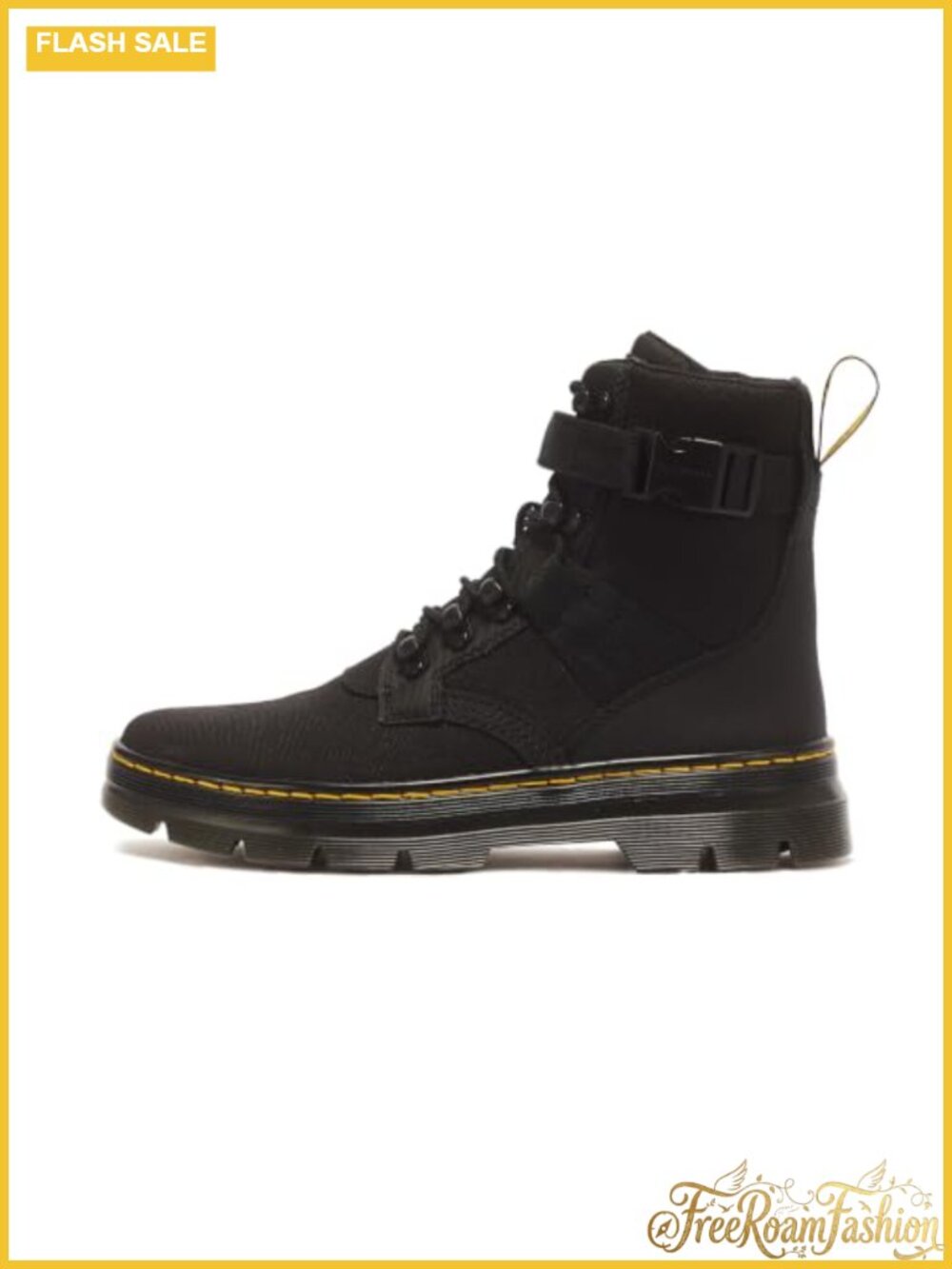Dr. Martens Combs Tech II Utility Combat Boots Accord Leather Poly Ripstop